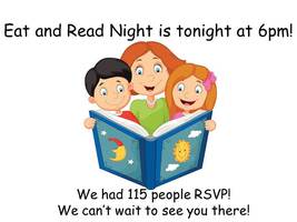 Eat and Read Night is tonight!