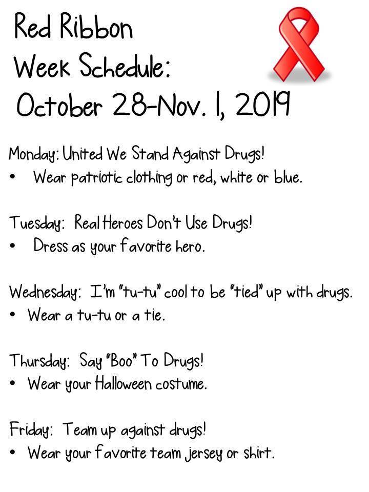 Elementary Red Ribbon Week Prairie Grove Elementary School