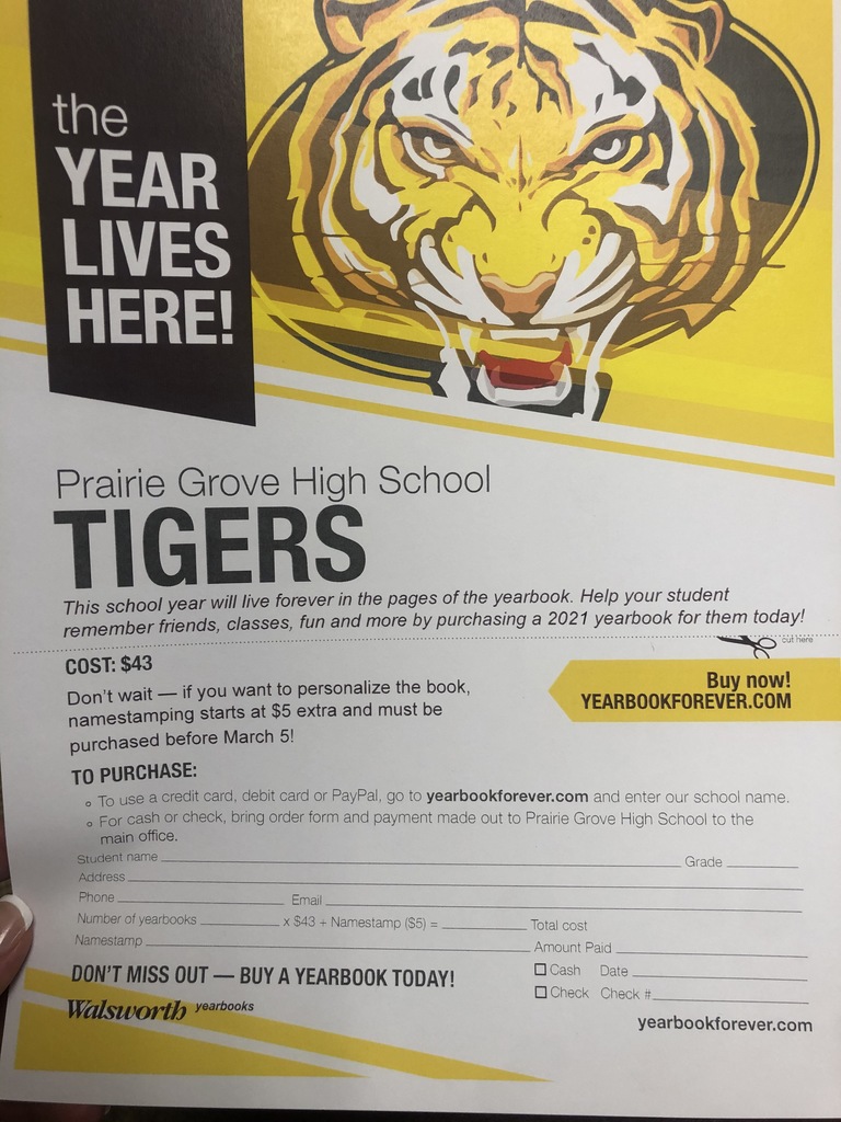 Yearbook order