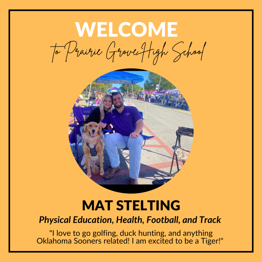 Welcoming Coach Stelting 